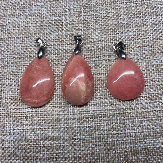 Rhodochrosite Pendant Necklace